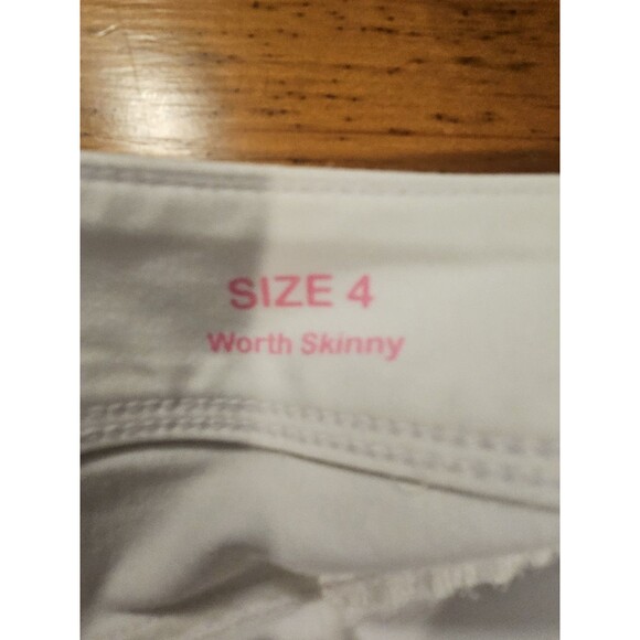 Lilly Pulitzer Jeans Worth Skinny Womens Size 4 Resort White Denim - Picture 6 of 12